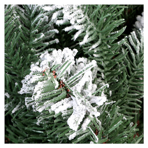 Grüner Weihnachstbaum mit Schnee und Glitter 225cm Mod. Sheffield 5