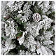 Árbol de Navidad 180 cm copos de neve piñas pvc Bedford s3