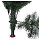 Albero di Natale 180 cm floccato pigne pvc Bedford s5