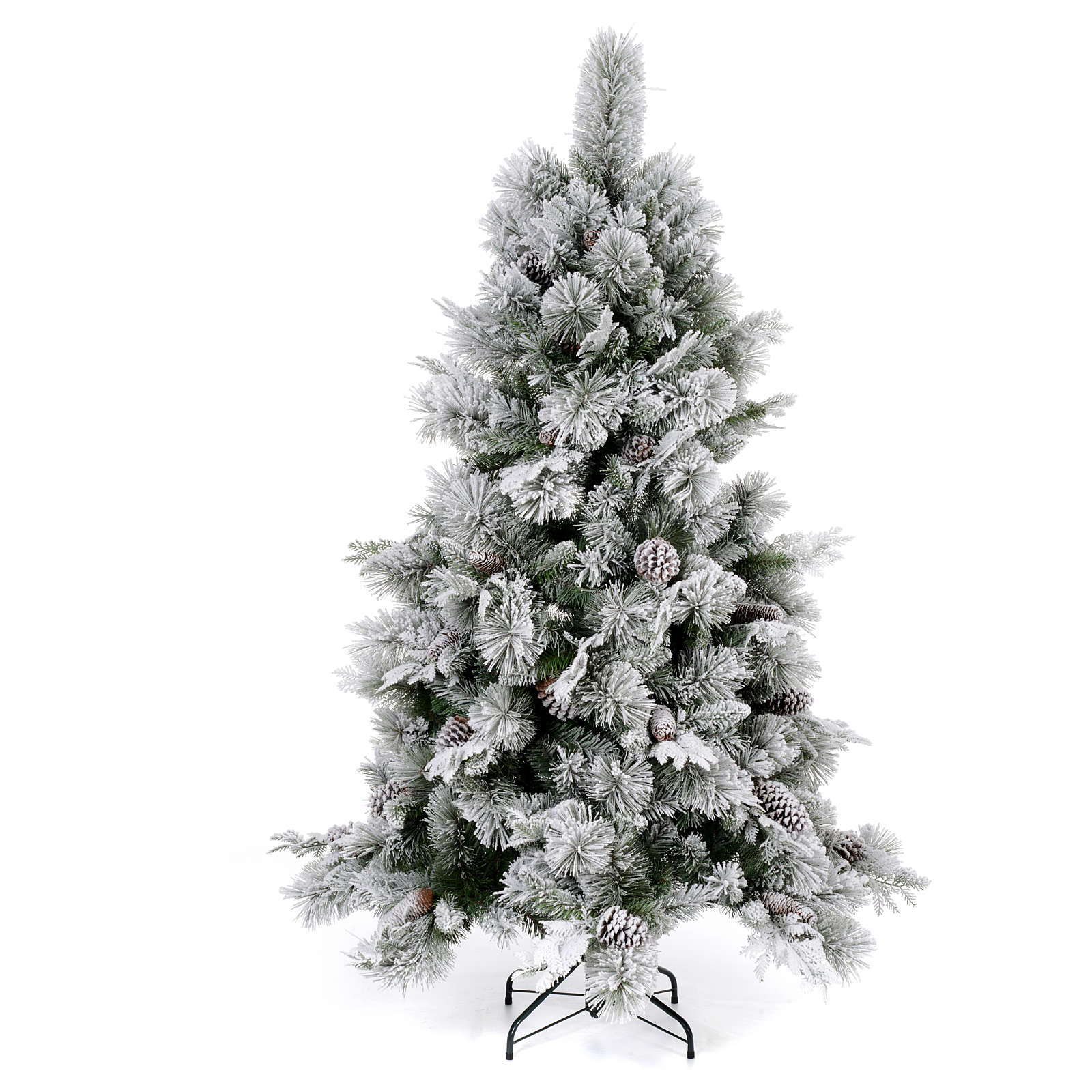 Christmas tree 180 cm, flocked Bedford with pine cones online sales