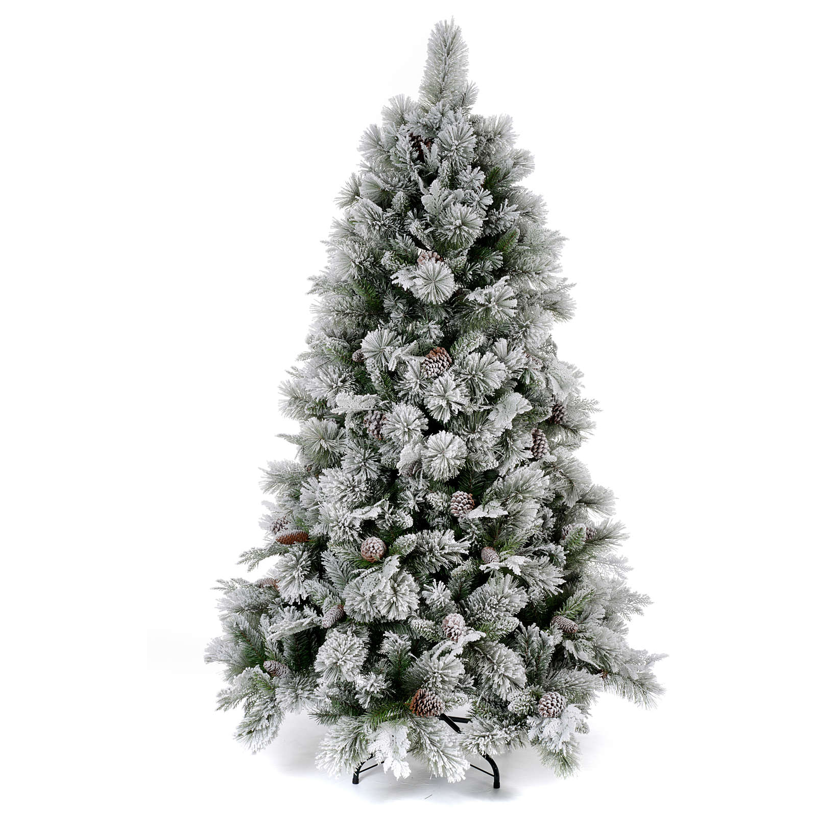 Christmas Tree 210 Cm, Bedford Flocked With Pine Cones 3 Christmas Tree 210 Cm, Bedford Flocked With Pine Cones 3