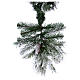 Sapin de Noël 225 cm neige et pommes pin Bedford s6