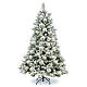 Christmas tree 225 cm, Bedford flocked with pine cones s1