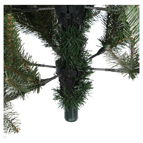 Grüner Weihnachtsbaum Slim 180cm mit Schnee Beeren und Zapfen Mod. Dunhill 6