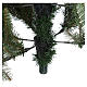 Slim Christmas tree 180 cm, Dunhill flocked with pine cones and berries s6