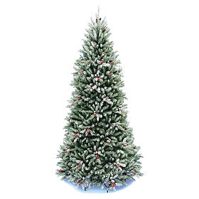 Árboles de Navidad: Árbol de Navidad 180 cm Slim copos de neve, bayas, piñas Dunhill
