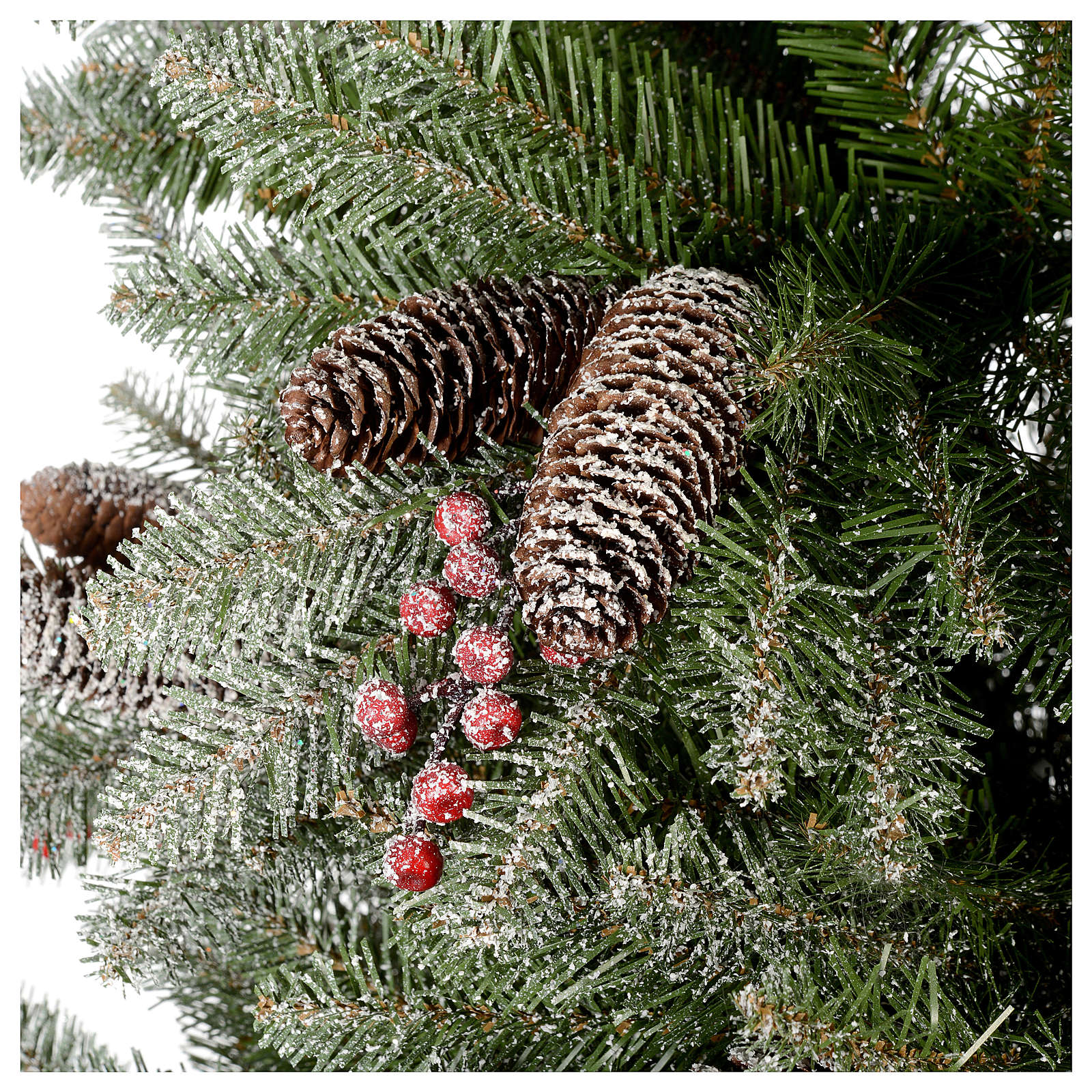 slim christmas tree 240 cm dunhill flocked with pine cones and berries 3 - Christmas Tree With Pine Cones slim christmas tree 240 cm dunhill flocked with pine cones and berries 3 - Christmas Tree With Pine Cones