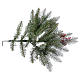 Árbol de Navidad 210 cm copos de neve piñas bayas modelo Dunhill s6