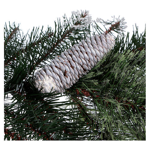 Grüner Weihnachtsbaum 210cm Zapfen und Glitter Mod. Glittery Bristle 3