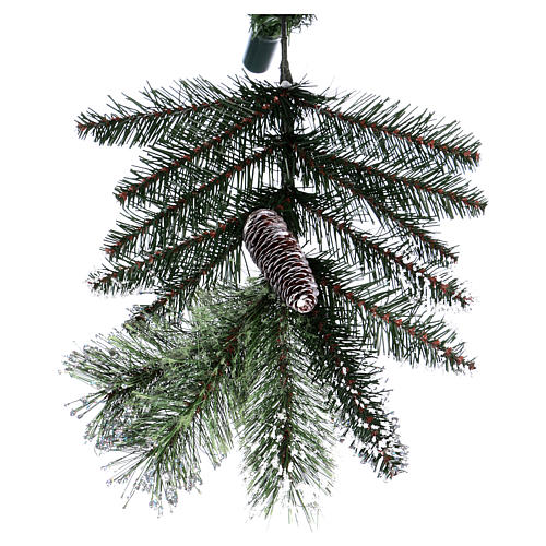 Grüner Weihnachtsbaum 210cm Zapfen und Glitter Mod. Glittery Bristle 8