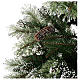 Albero di Natale 210 cm verde con pigne Glittery Bristle s2