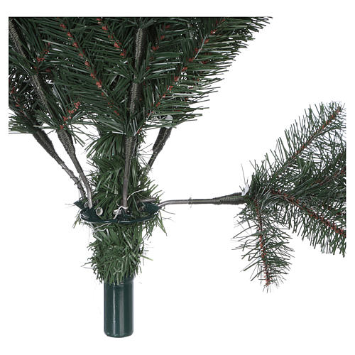 Christmas tree 225 cm, green with glitter and pine cones Bristle 7