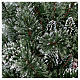 Árbol de Navidad 225 cm verde con glitter y piñas Bristle s8