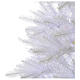 Sapin Noël 210 cm Slim couleur blanc Dunhill s4