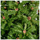 Arbol de Navidad verde con piñas 210 cm Praga s2