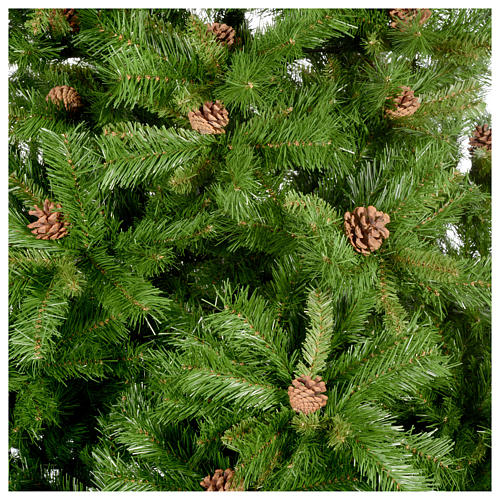 Sapin de Noël pommes de pin vert 230 cm Praga 2