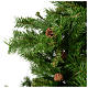 Albero di Natale 230 cm Praga verde pigne s3