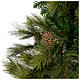 Albero di Natale 180 cm verde con pigne Innsbruck s3