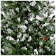Sapin de Noël 230 cm flocons neige pommes pin Oslo s2