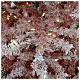 Árbol de Navidad 230 cm color coral escarchado con piñas 400 luces exterior modelo Victorian Burgundy s4