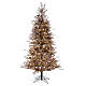 Weihnachtsbaum 200cm mit Reif und Zapfen braun 300 Led s1