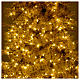 Árbol de Navidad marrón antiguo 200 cm escarchado con piñas y 300 luces LED s6