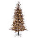 Albero di Natale marrone antico 200 cm brinato e pigne 300 led s1