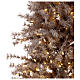 Albero di Natale marrone antico 200 cm brinato e pigne 300 led s3