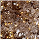 Albero di Natale marrone antico 200 cm brinato e pigne 300 led s4