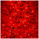 Árbol de Navidad nevado blanco 210 cm 700 luces LED rojas modelo Winter Glamour s6