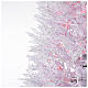 Sapin Noël enneigé blanc 210 cm Winter Glamour avec lumières rouges led 700 s3