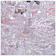 Sapin Noël enneigé blanc 210 cm Winter Glamour avec lumières rouges led 700 s4