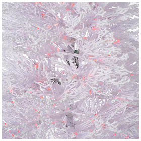 Choinka sztuczna ośnieżona biała 210 cm 700 led czerwone Winter Glamour