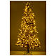 Árbol de Navidad marrón 270 cm escarchado con piñas y 700 luces LED modelo Victorian Brown s5