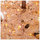 Albero di Natale rosa antico 230 cm pigne 400 luci led s4