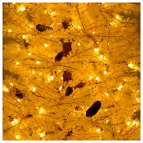 Árvore de Natal rosa velho 230 cm pinhas 400 luzes Led s6