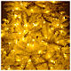 Árbol de Navidad 340 cm márfil 1600 luces LED purpurina oro s6