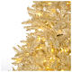 Albero di Natale 340 cm avorio 1600 luci led glitter oro s3