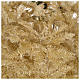 Albero di Natale 340 cm avorio 1600 luci led glitter oro s4