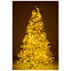 Árvore de Natal 340 cm cor de marfim 1600 luzes Led glitter ouro s5