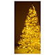 Árbol de Navidad 200 cm márfil con purpurina oro 400 luces LED s5