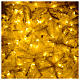 Árbol de Navidad 200 cm márfil con purpurina oro 400 luces LED s6
