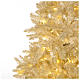Albero di Natale 200 cm avorio 400 luci led glitter oro Regal Ivory s3