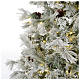 Albero di Natale 270 cm brinato pigne e brillantini 700 luci led Frosted F. s3