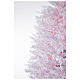 Albero di Natale innevato bianco 270 cm cm luci rosse led 700 Winter G. s3