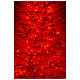 Albero di Natale innevato bianco 270 cm cm luci rosse led 700 Winter G. s6