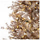 Christmas tree brown 230 cm covered with frost, pinecones and 400 led lights s3