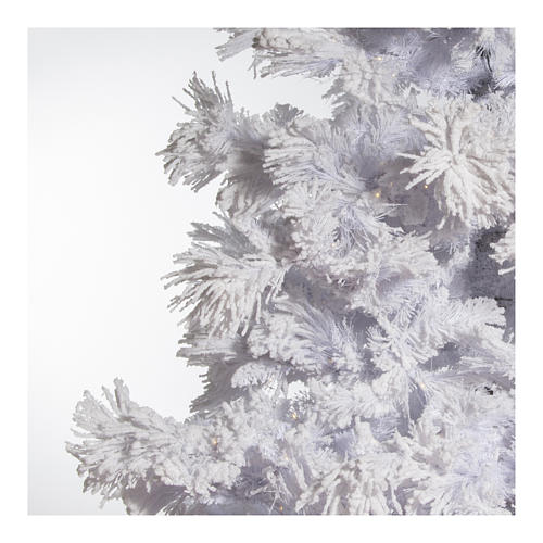 STOCK Weisser Weihnachtsbaum mit Schnee 270cm 700 Led Mod. White Cloud 4
