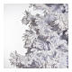 STOCK Weisser Weihnachtsbaum mit Schnee 270cm 700 Led Mod. White Cloud s4