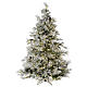 Árbol de Navidad 200 cm verde escarchado con purpurina 350 luces LED s1